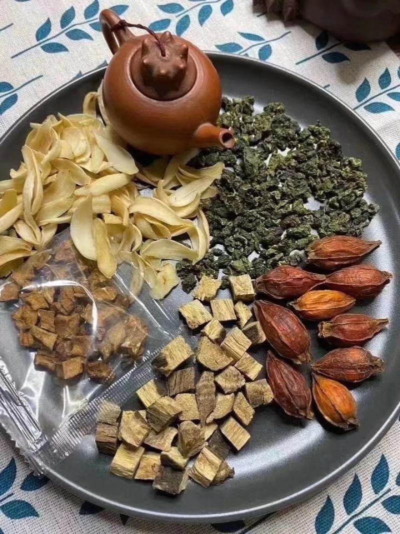 菊苣栀子茶100泡菊苣根栀子葛根百合桑叶茶另售降茶尿酸茶