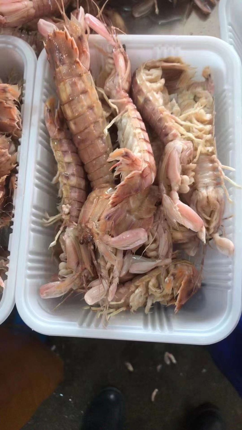熟冻皮皮虾，虾爬活体加工(只只带膏)一斤/盒装