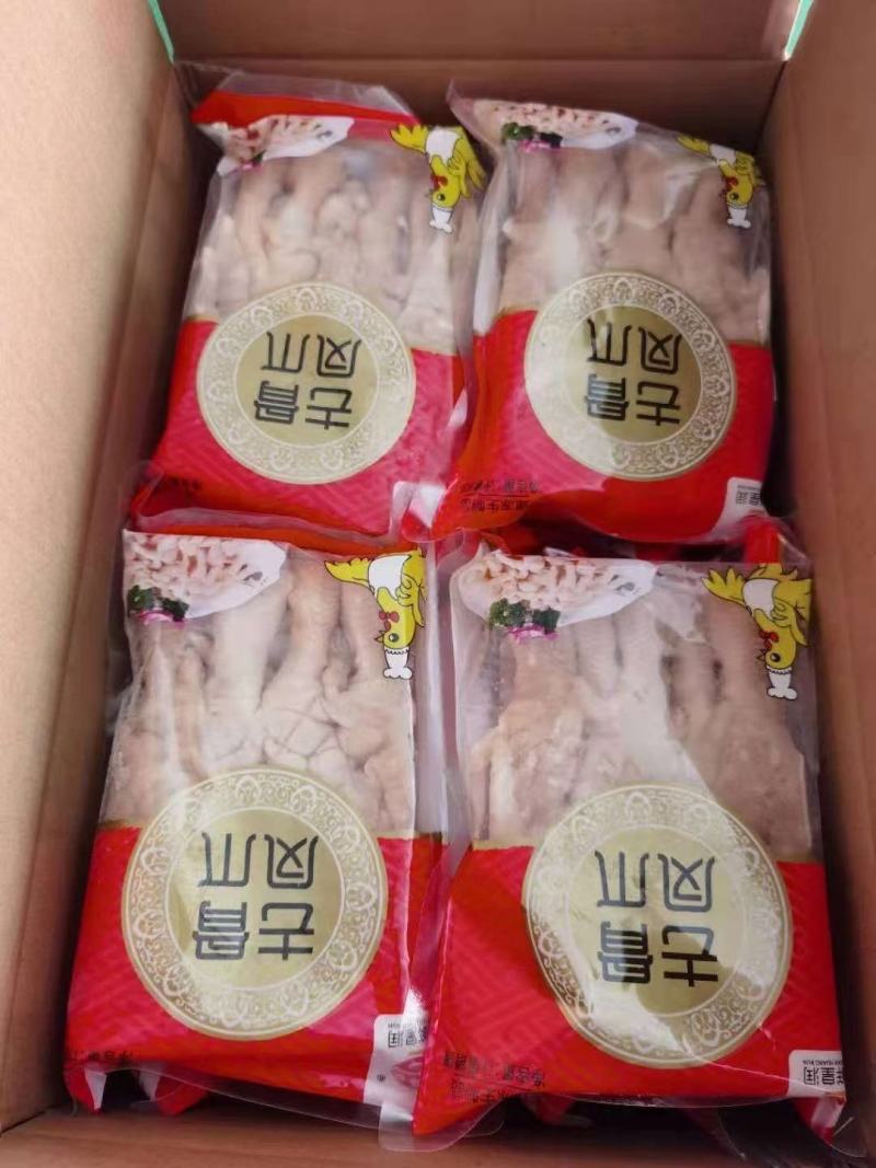 无骨鸡脚脱骨鸡爪纯干无冰衣散装500小包装支持一件代发
