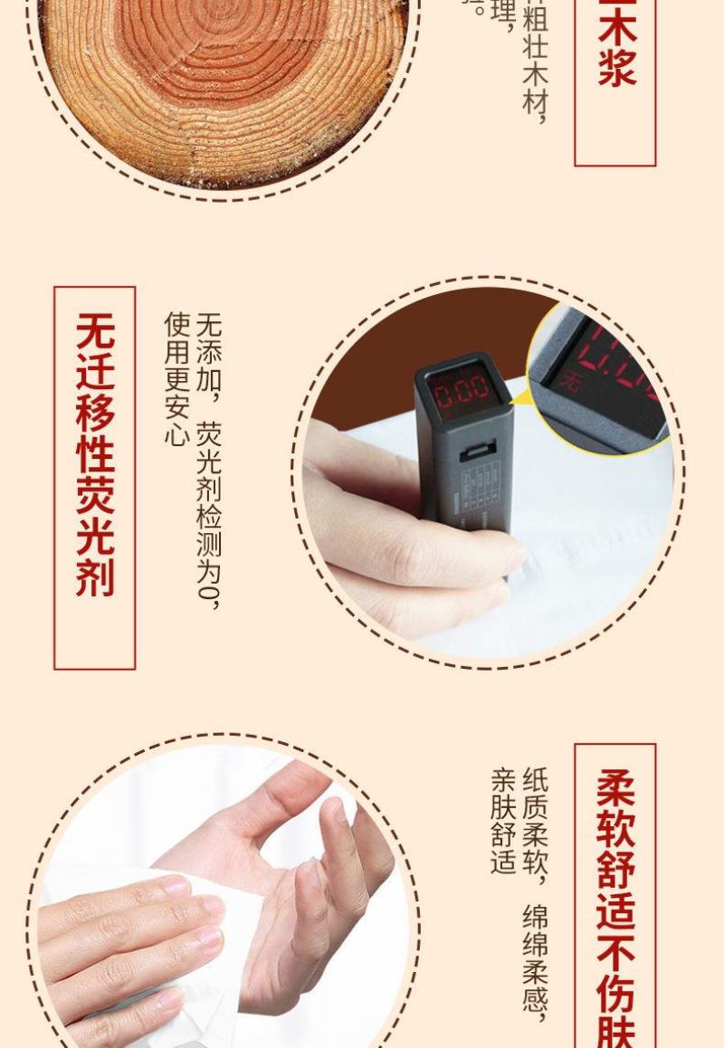 原木抽纸家用纸巾整箱餐巾纸妇婴面巾纸加厚车载抽纸超值包邮