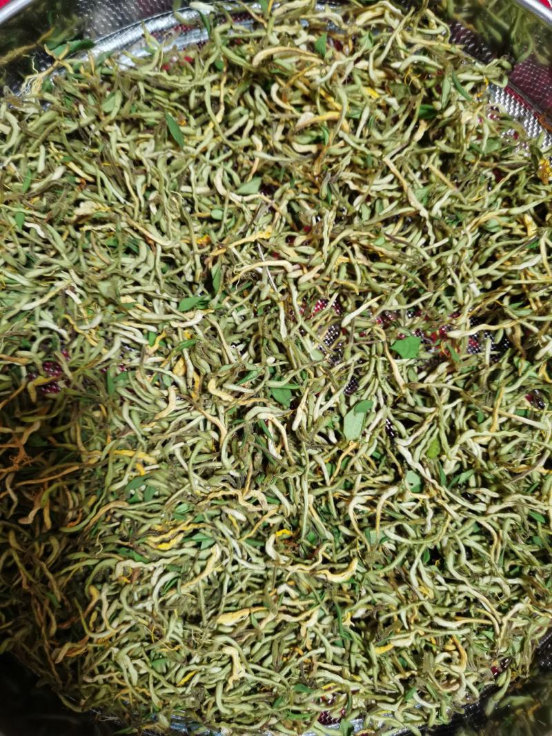【野生晒干】金银花五彩花双色花高山野生金银花0添加无色素