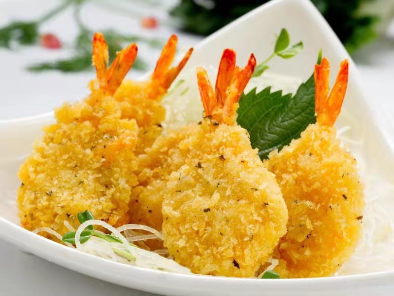 香酥凤尾虾，七虾堡，手指鱼，裹粉类半成品