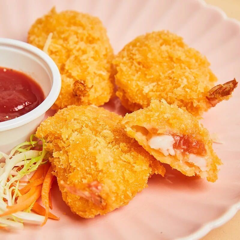 香酥凤尾虾，七虾堡，手指鱼，裹粉类半成品