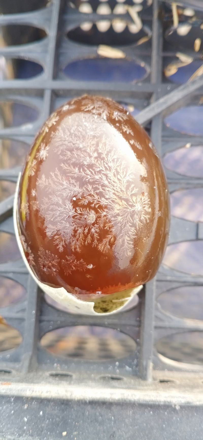 早市大集地摊松花蛋质量很好有想法的可以试试小生意赚大钱