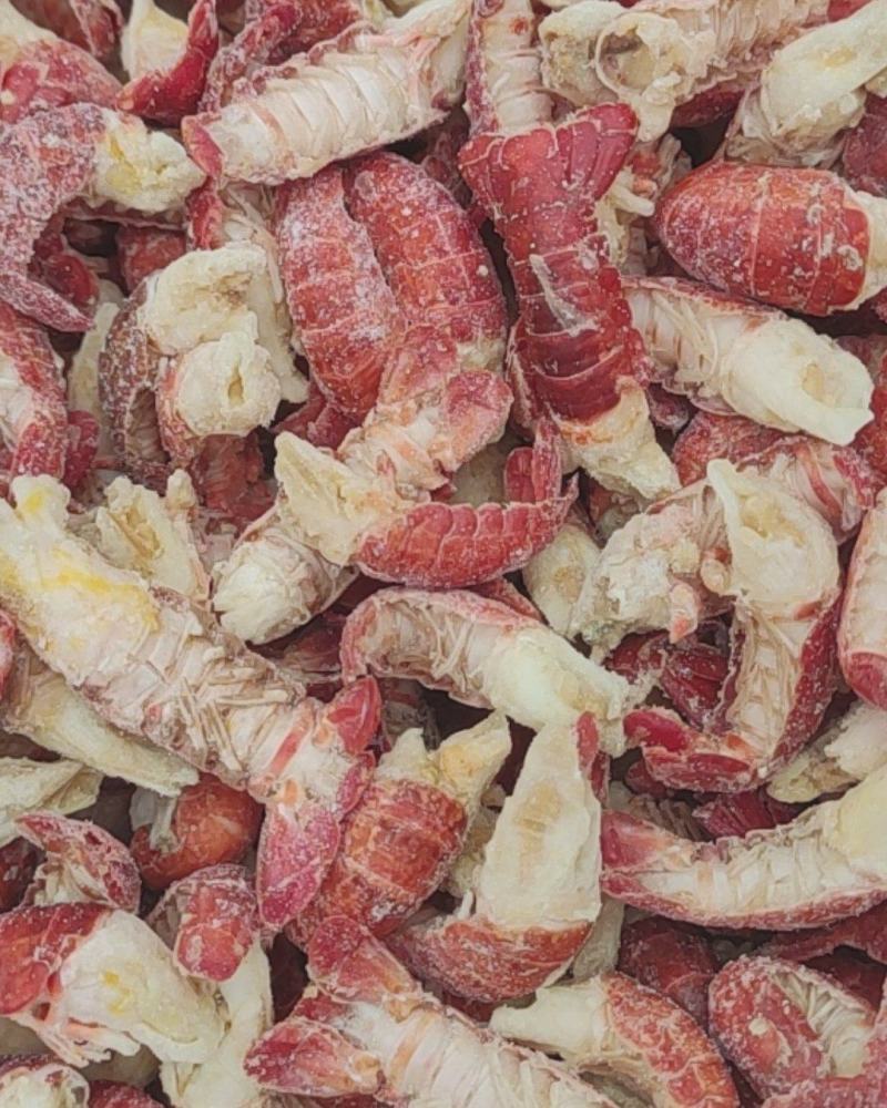 无冰衣龙虾尾，虾尾肉质饱满，质量有保证龙虾球