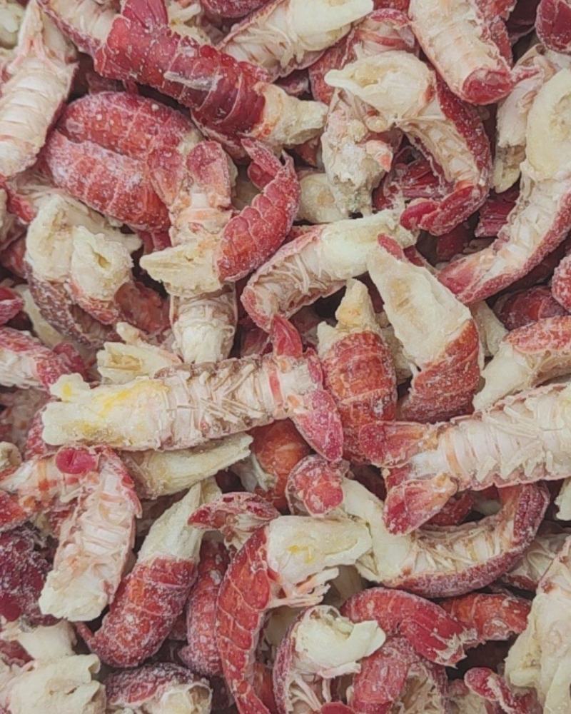 无冰衣龙虾尾，虾尾肉质饱满，质量有保证龙虾球