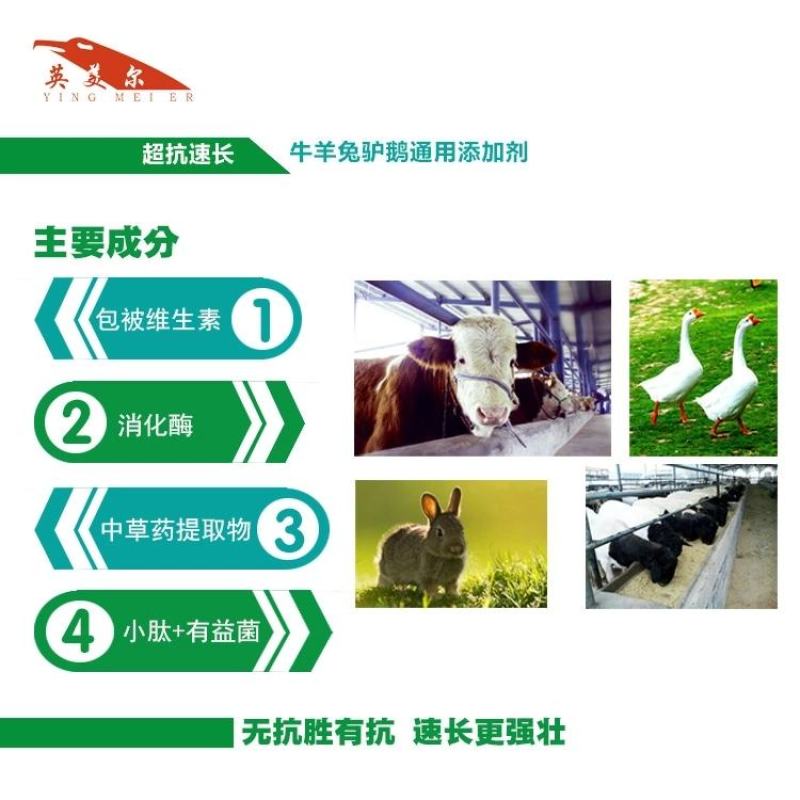 超抗速长添加剂一袋装一袋配1000斤精料