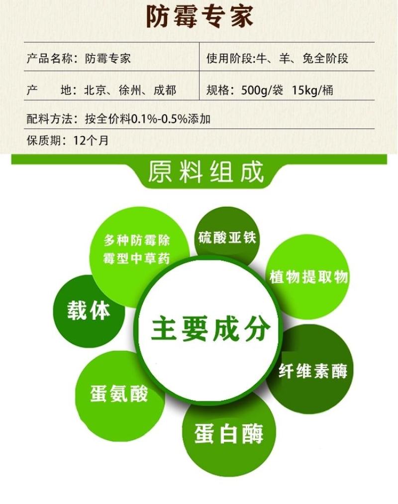 英美尔添加剂，防霉专家，预防饲料发霉，提高饲料报酬率