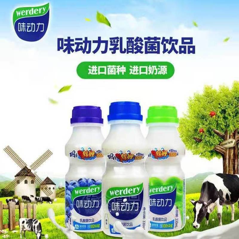 均瑶味动力乳酸菌饮330ml*12瓶酸奶整箱营养儿童早餐