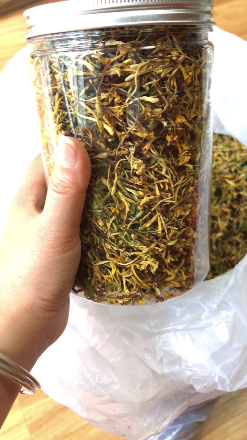 金银花野生金银花无硫磺花100g罐一级花