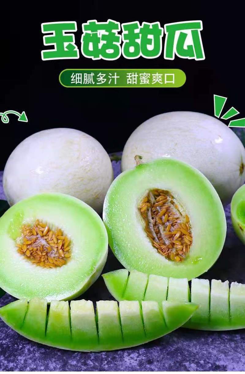 山东莘县玉姑甜瓜大量上市一件代发，玉菇甜瓜支持社区团购