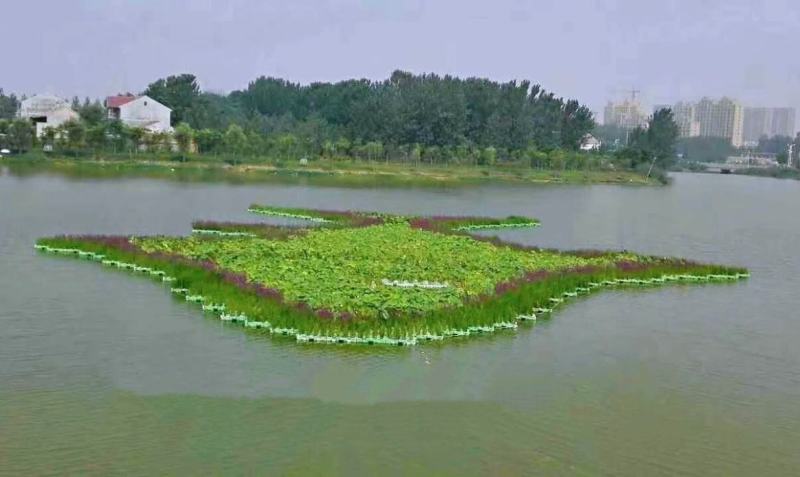 人工浮岛种植浮床组装生态浮岛景观净化水质