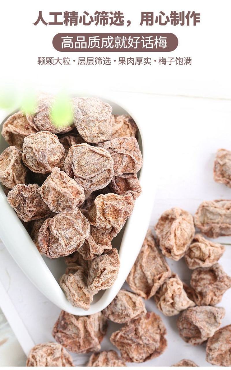 【正宗九制话梅】酸甜咸话梅甘草咸梅蜜饯果干孕妇零食话梅干