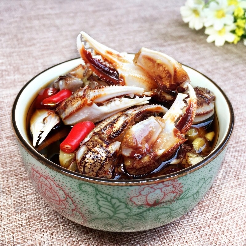 新鲜冷冻沙蟹脚蟹钳蟹脚生呛捞汁材料海洋蟹脚
