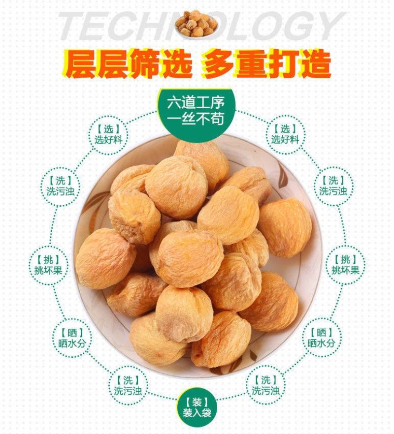 新疆2023新货特级库车小白杏干天然无添加树上杏干包邮