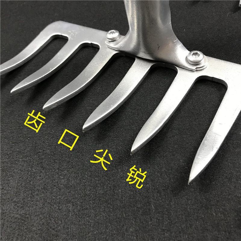 农用钉耙多功能钢扒子锰钢铁耙子小耙子搂草松土种菜园林工具