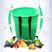 塑胶背篓装瓜果蔬菜背篼彩色家用塑料背框装水桶非竹编