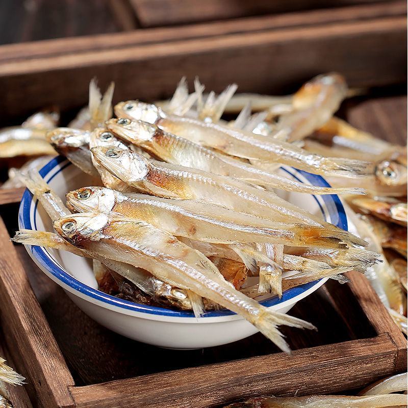 新货公干鱼小鱼干淡干海燕鱼海鲜干货自制风干银鱼干公仔鱼干