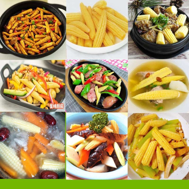 广东新鲜现摘带皮玉米笋须水果小玉米芯食材包邮。