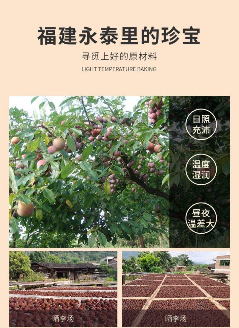 【产地】永泰芙蓉李干特产李子干福建酸甜休闲零食包邮