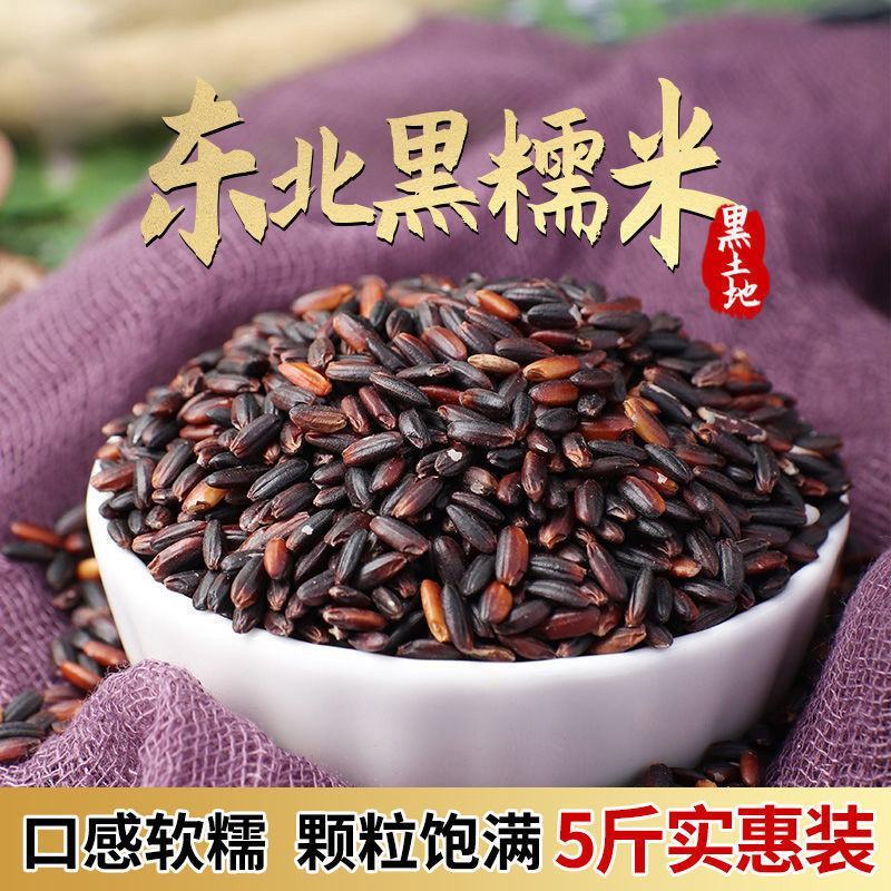 【产地直】血糯米农家黑糯米紫米粽子原料五谷杂粗粮粥