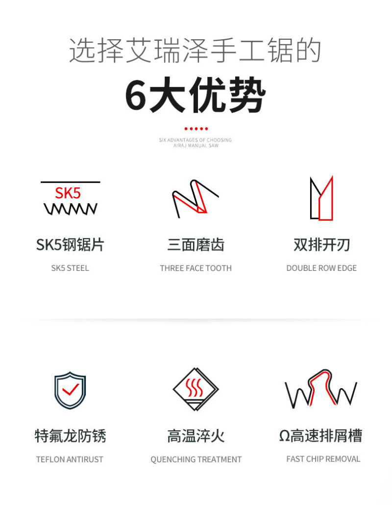 锯子木工锯手拉家用折叠锯果树园林手工修枝刀据木头神器快速