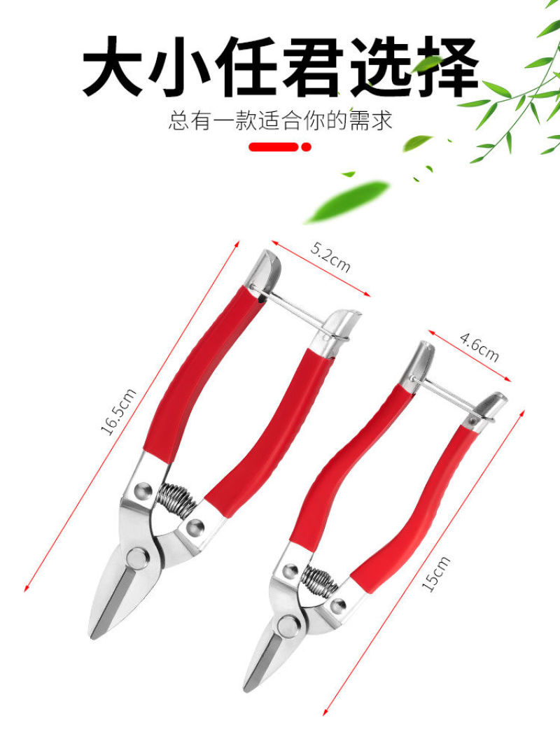 修枝剪子葡萄摘果剪园林果树剪刀粗枝花剪省力树枝修花园