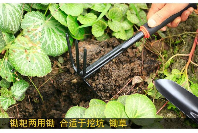 铲子铁铲小铲子种花工具四件套小耙子小锄头铁锹农用赶海园艺