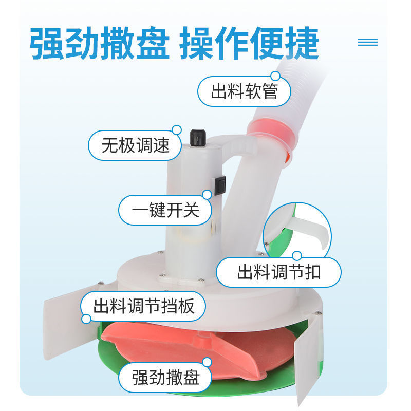 背负式电动施肥器撒肥机多功能化肥机肥料机全自动鱼塘投食