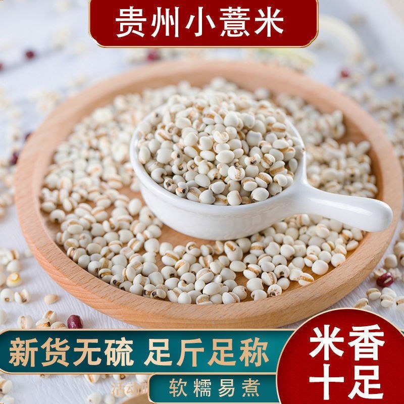 贵州薏米赤小豆250克新货糯薏米仁5斤批发小薏