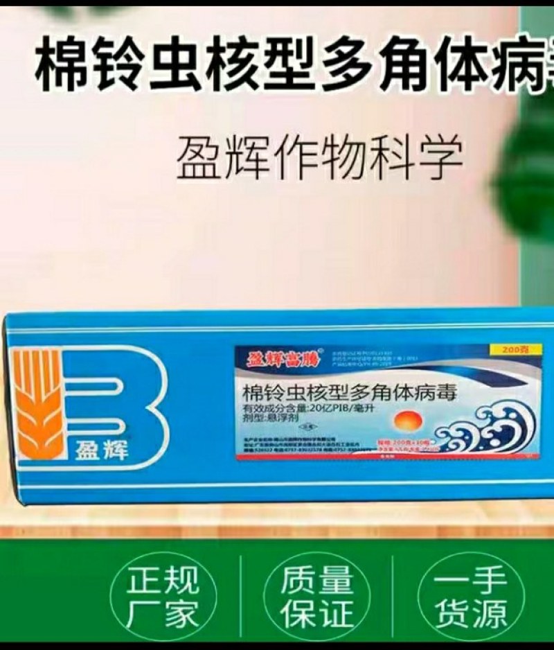 佛山盈辉棉铃虫核型多角体病毒辣椒蔬菜农药菜青虫钻心虫杀虫