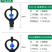 4分6分喷头360度旋转喷水农用雨状浇菜浇地屋顶降温园林