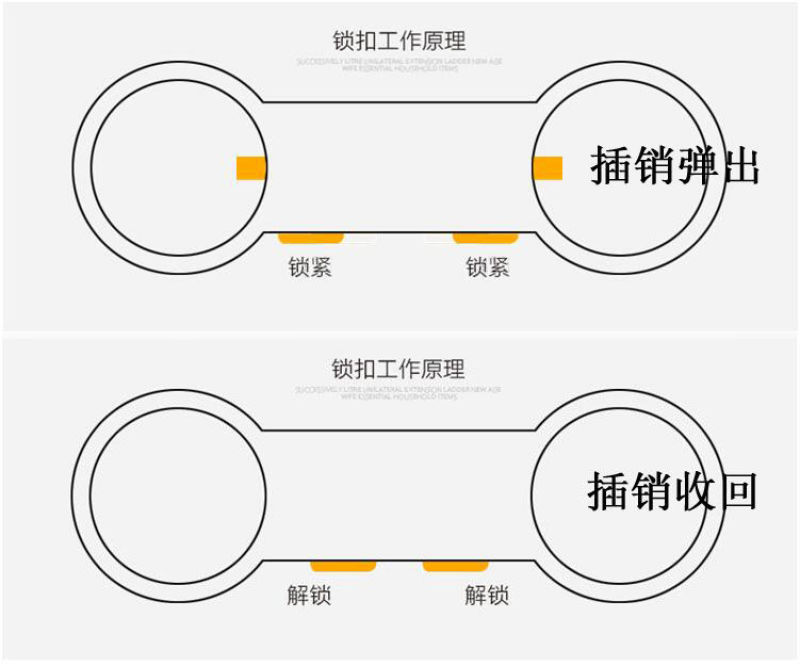 铝合金伸缩梯收缩梯升缩梯便携式工程梯家用梯升降铝梯子