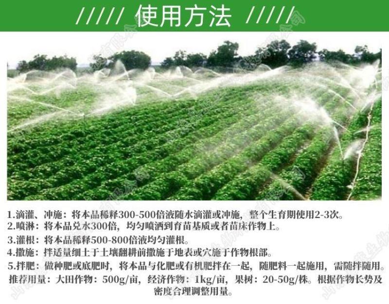 枯草芽孢杆菌哈茨木霉复合微生物菌剂防根腐抗重茬护根促长