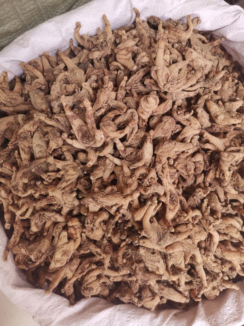 优质紫花三叉白芨统个切片货干无硫量大从优产地直销