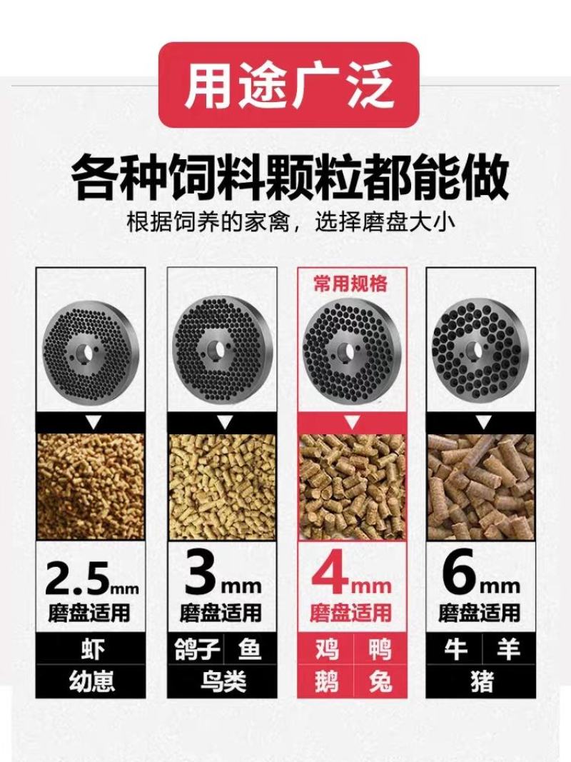 饲料颗粒机制粒机畜牧养殖机械猪马牛羊鸡鸭鱼鹅等养殖使用