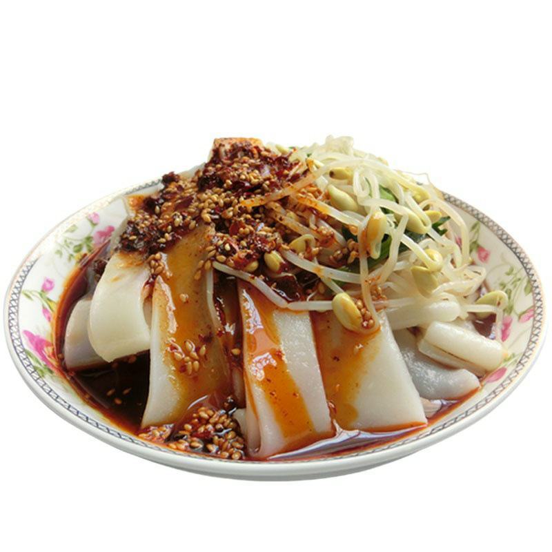 凉皮面皮陕西凉皮干货特产凉拌批发凉皮厂家直销5斤装包邮