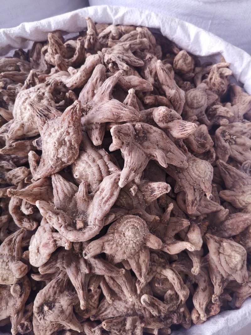 优质紫花三叉白芨统个切片货干无硫量大从优产地直销