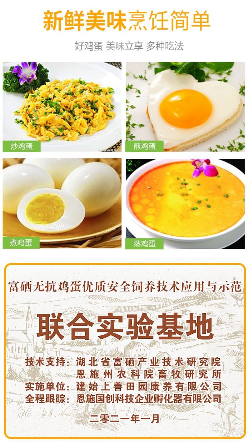 恩施富硒无抗鸡蛋