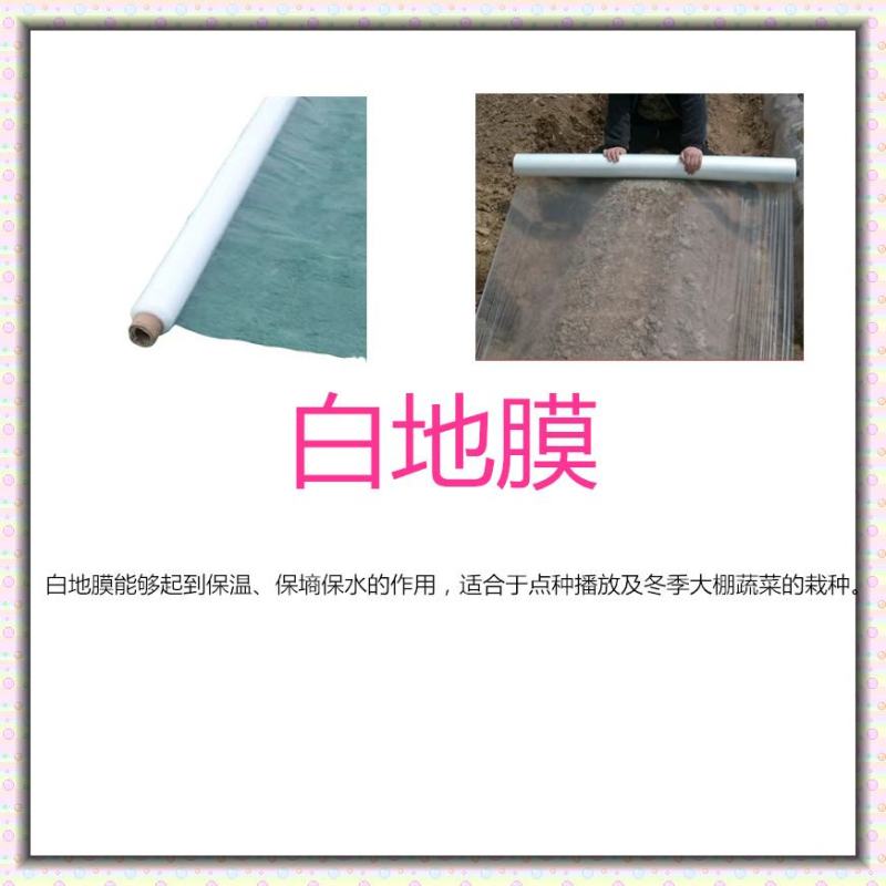 农用种植地膜白地膜黑地膜银黑反光驱虫除草地膜