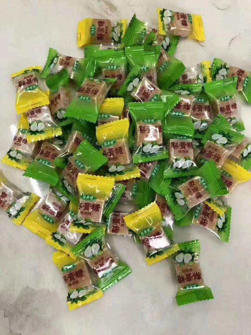 梨膏糖薄荷味厂家直供一件60斤可上门自提