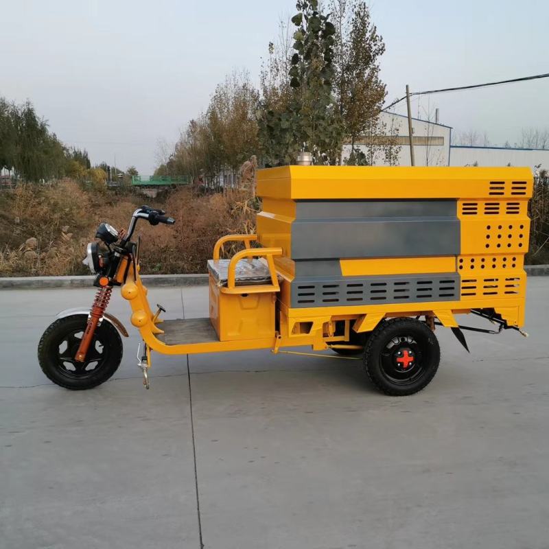 电动三轮高压清洗车，150公斤压力自带高压卷盘水枪