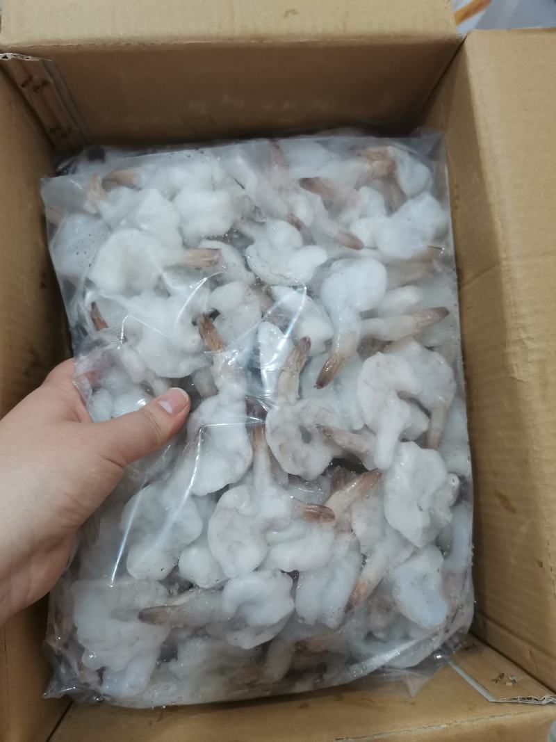 新鲜冷冻牡丹虾蝴蝶虾开背虾10斤凤尾虾仁开片虾去头大号