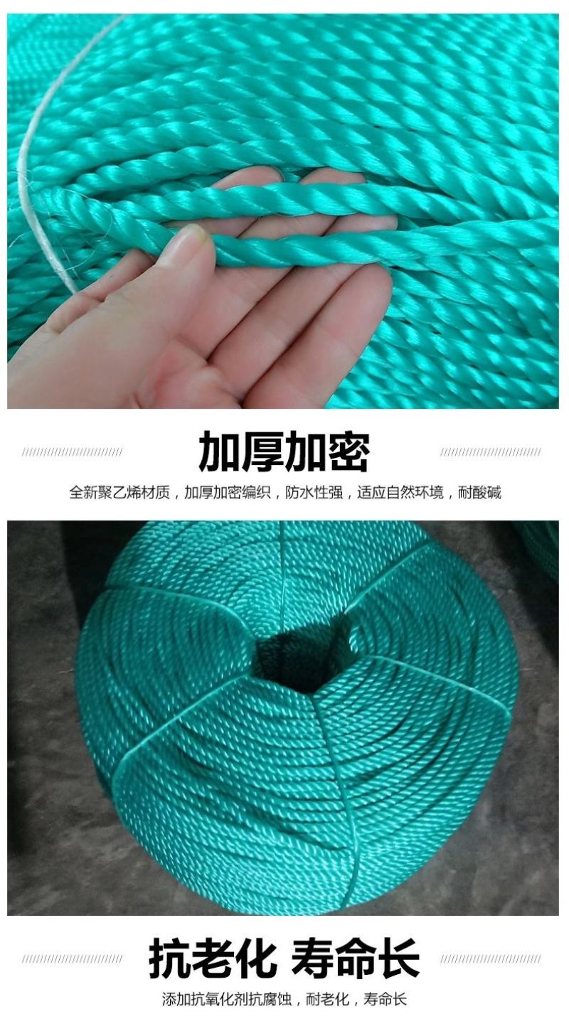 防老化吊蔓绳吊秧绳大棚用塑料绳子黄瓜西红柿绑蔓蔬菜吊蔓绳