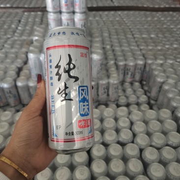 厂家直供听装富维纯生啤酒夜场小麦王啤酒500ml批发