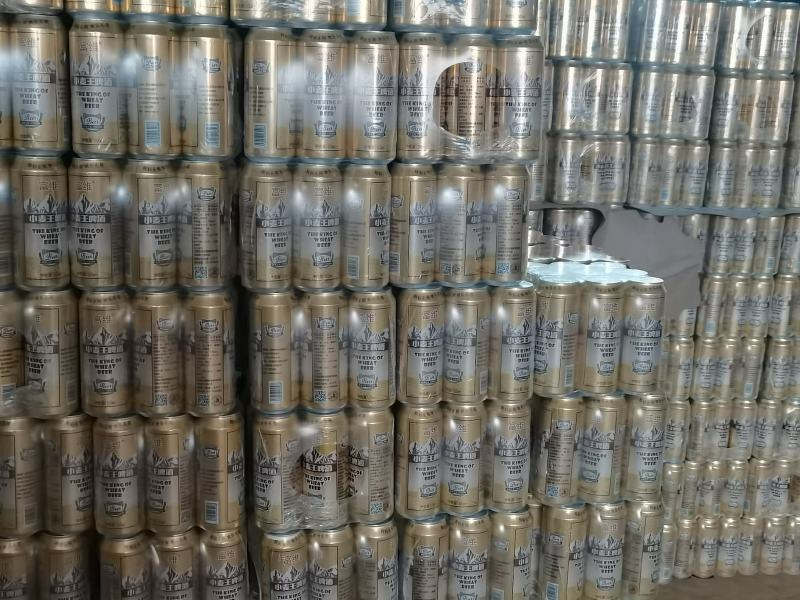 厂家直供听装富维纯生啤酒夜场小麦王啤酒500ml批发