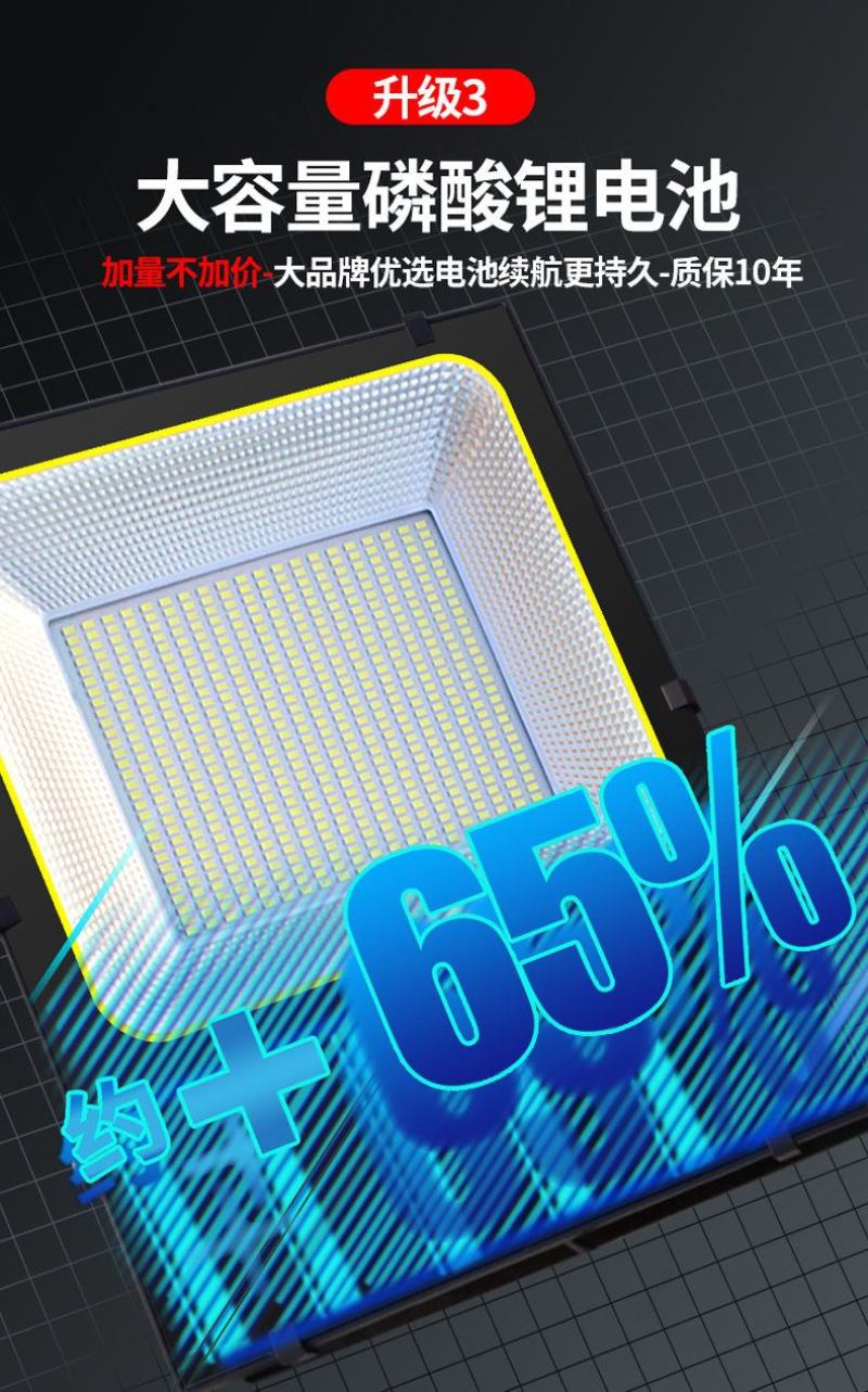 太阳能灯家用户外庭院灯一拖二led超亮防水投光灯室内外