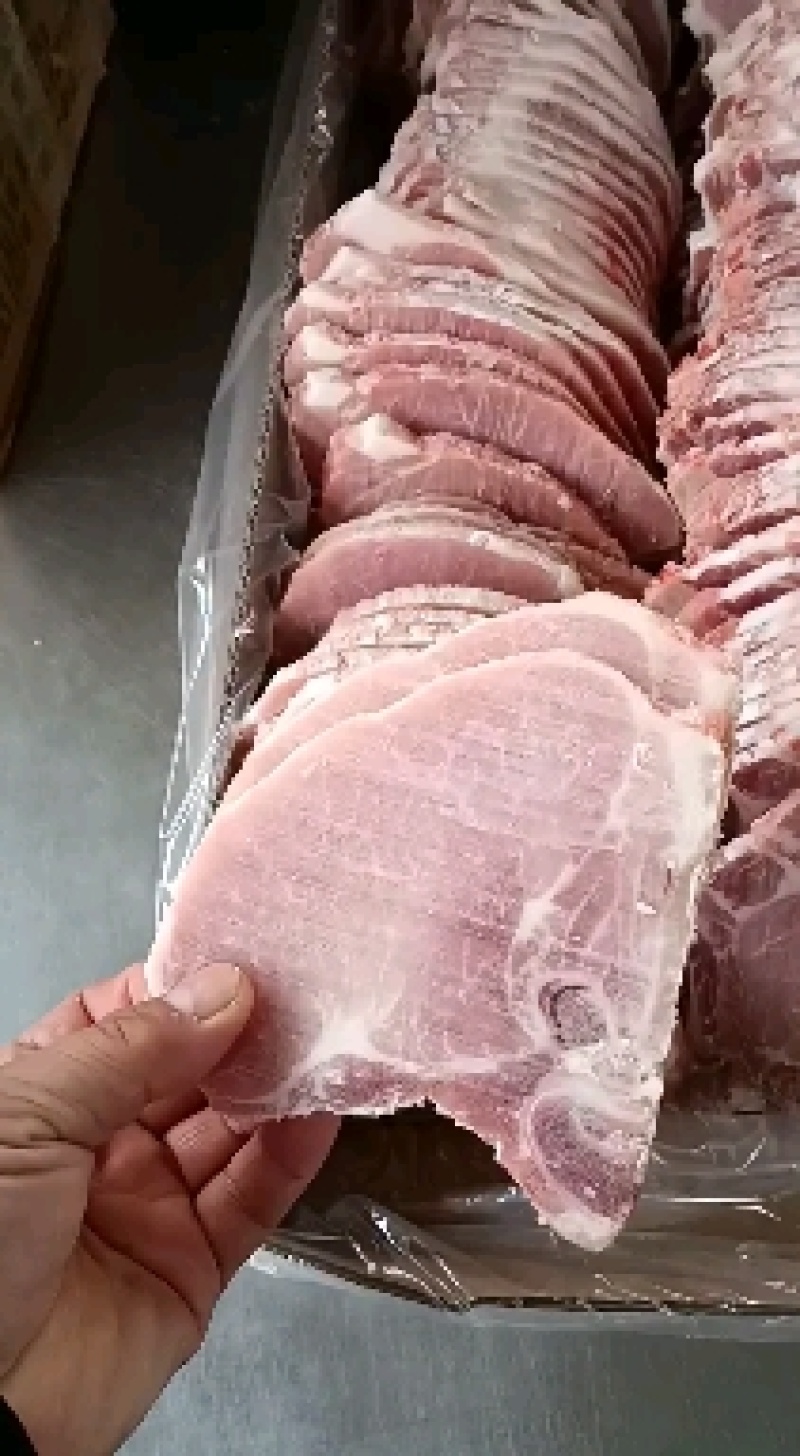 大排片瘦肉片食堂快餐专用猪肉片排骨片精修大排切片