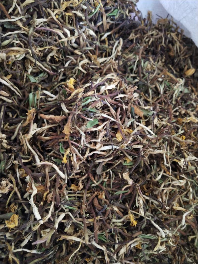 金银花湖北高山野生带毛金银花阳光生晒金银花干货纯手工采摘