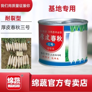 厚皮春秋三号/萝卜种子/韩国萝卜种子/白萝卜种子/绵蔬